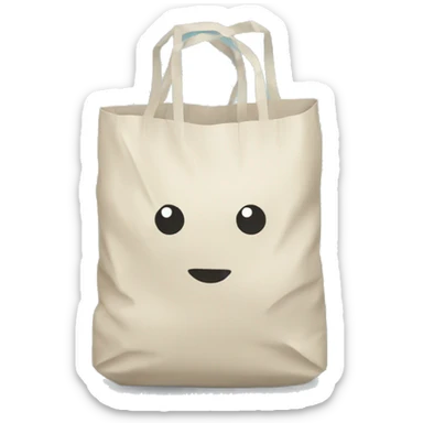 simple plastic bag with handles sticker