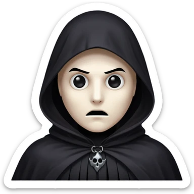 Shadowy Phantom with Cloak horror look sticker