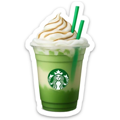 Starbucks iced matcha latte sticker