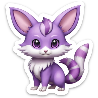Shiny Furret-Espeon-Hybrid (Full body) sticker