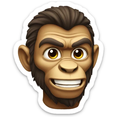 Super strong alpha monkey sticker
