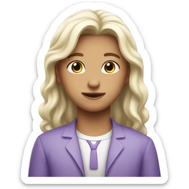 I want lavender heart emoji sticker