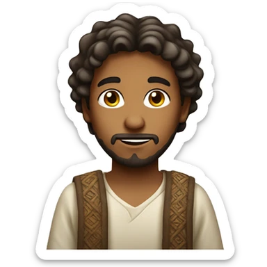 young man from Jerusalem during jesus time sticker