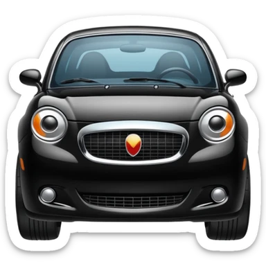 grosse voiture noire sticker