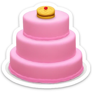a pink 7 tier cake  sticker