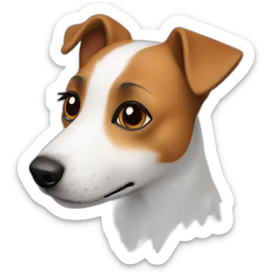 Jack Russell terrier volador sticker