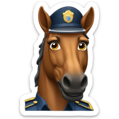 Gendarme à cheval sticker