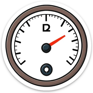 broken pressure gauge sticker