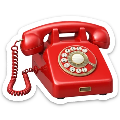 red telephone sticker