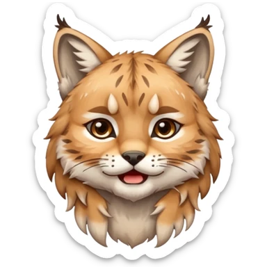 Chibi Sticker lynx tears sticker
