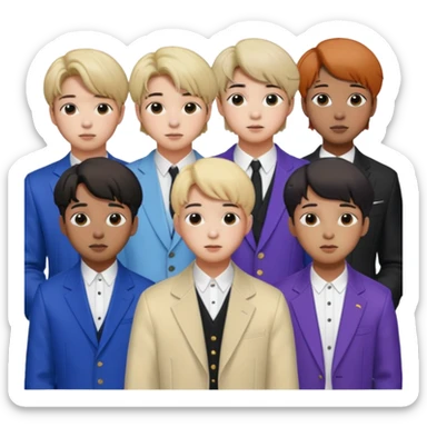 BTS 7 people sticker