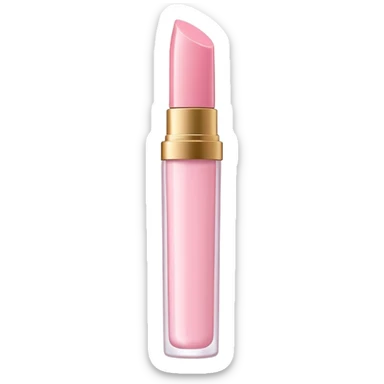 light pink lip gloss tube  sticker