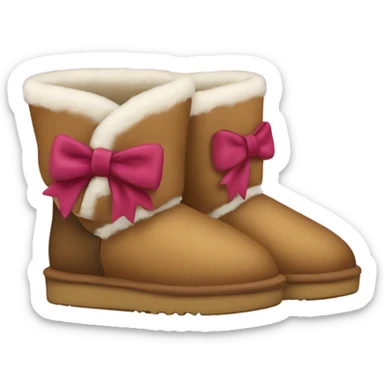 Uggs with bow  sticker