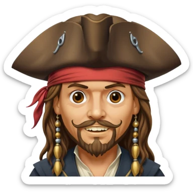 kaptan jack sparrow sticker