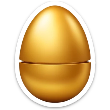 golden easter egg sticker