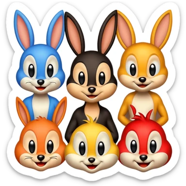 looney tunes thats all folks sticker