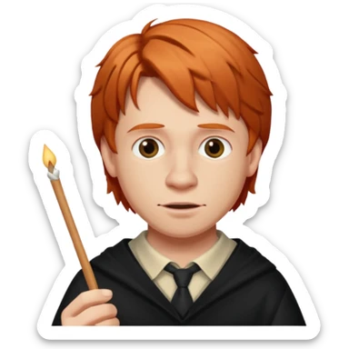 ron weasley with Toothpick sticker