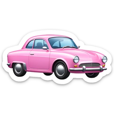 Pink car  sticker