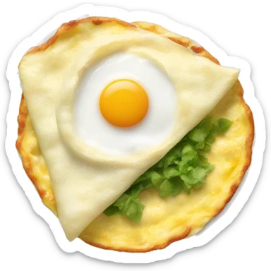 egg white omelette  sticker