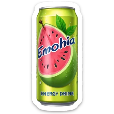 energy drink exotic guava sticker