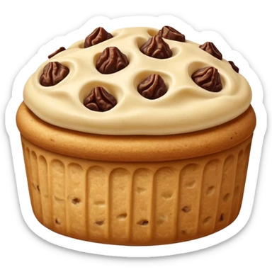 one filled date with like cookie dough topping  sticker