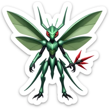 Scizor-Scyther-Vikavolt-Bisharp-Darkrai-Fusion sticker