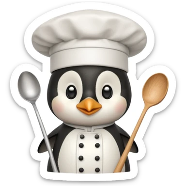 pinguin cuisinier sticker