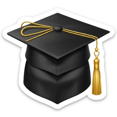 a graduation cap sticker