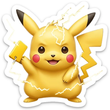 The Pokemon pikachu sticker