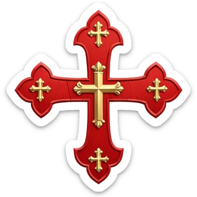 Cross of borgoña sticker