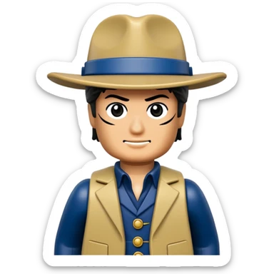 Jotaro Kujo as lego minifigure sticker