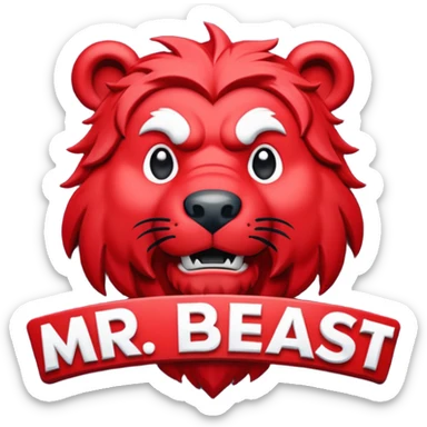 Mr. beast channel logo sticker