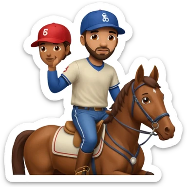 Drake with Horse sticker
