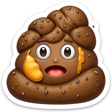 iPhone in poop sticker