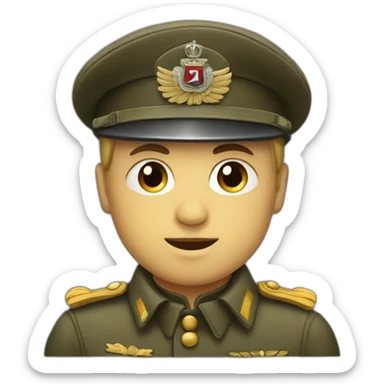 Car in a german world war 2 uniform sticker