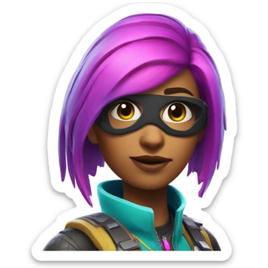 fornite girl sticker