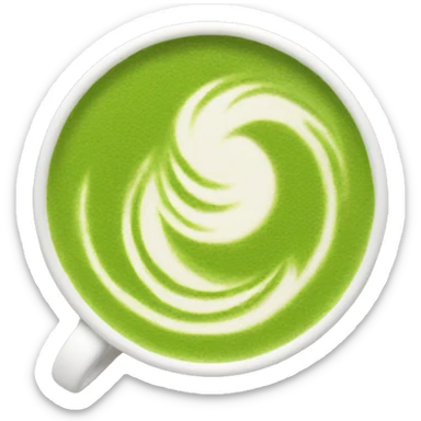 matcha latte  sticker