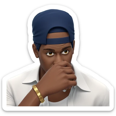 stylish male in white shirt sticker