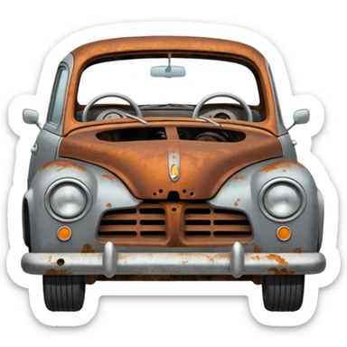 crappy car from the side sticker