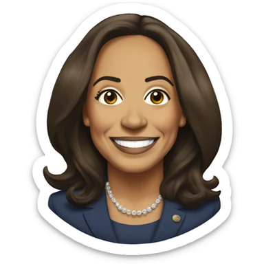 kamala harris silk press sticker