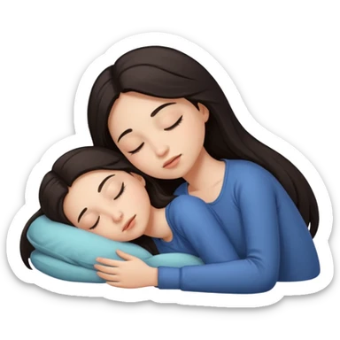 Chica durmiendo  sticker