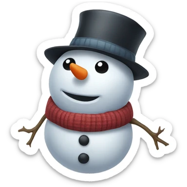Snowman sticker