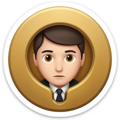 Spy Looking Through A Keyhole sticker