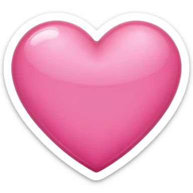 Pink beautiful shining heart  sticker