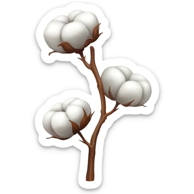 Cotton sticker