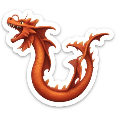 dragon's tail sticker