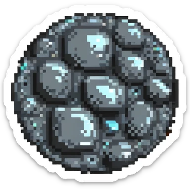 tin ore as a small icon with simple shading sticker