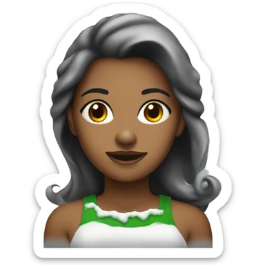 Clean girl Christmas holiday sticker