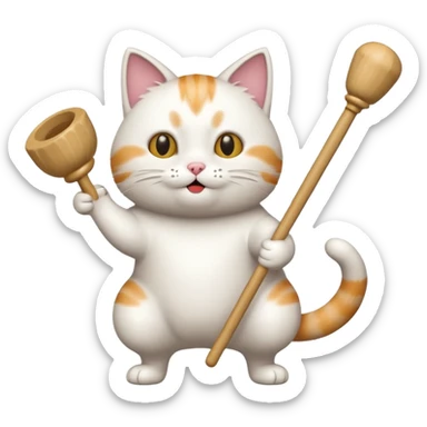 кот с вантузом танцует sticker