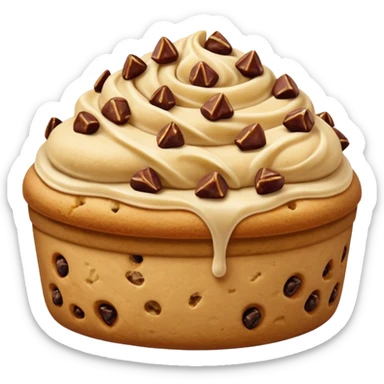 one filled date with like cookie dough topping  sticker